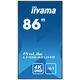 Коммерческий дисплей iiyama 86" | 18/7 | 500 кд/м2