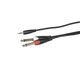 Cablu audio Jack 3.5 / Jack 2 x 6.3 Mono | 3 m MD Chisinau